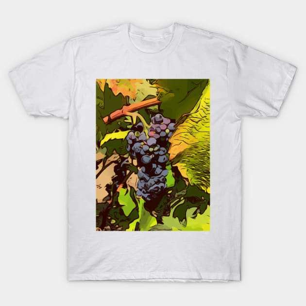 grapes on the vine T-Shirt by WelshDesigns
